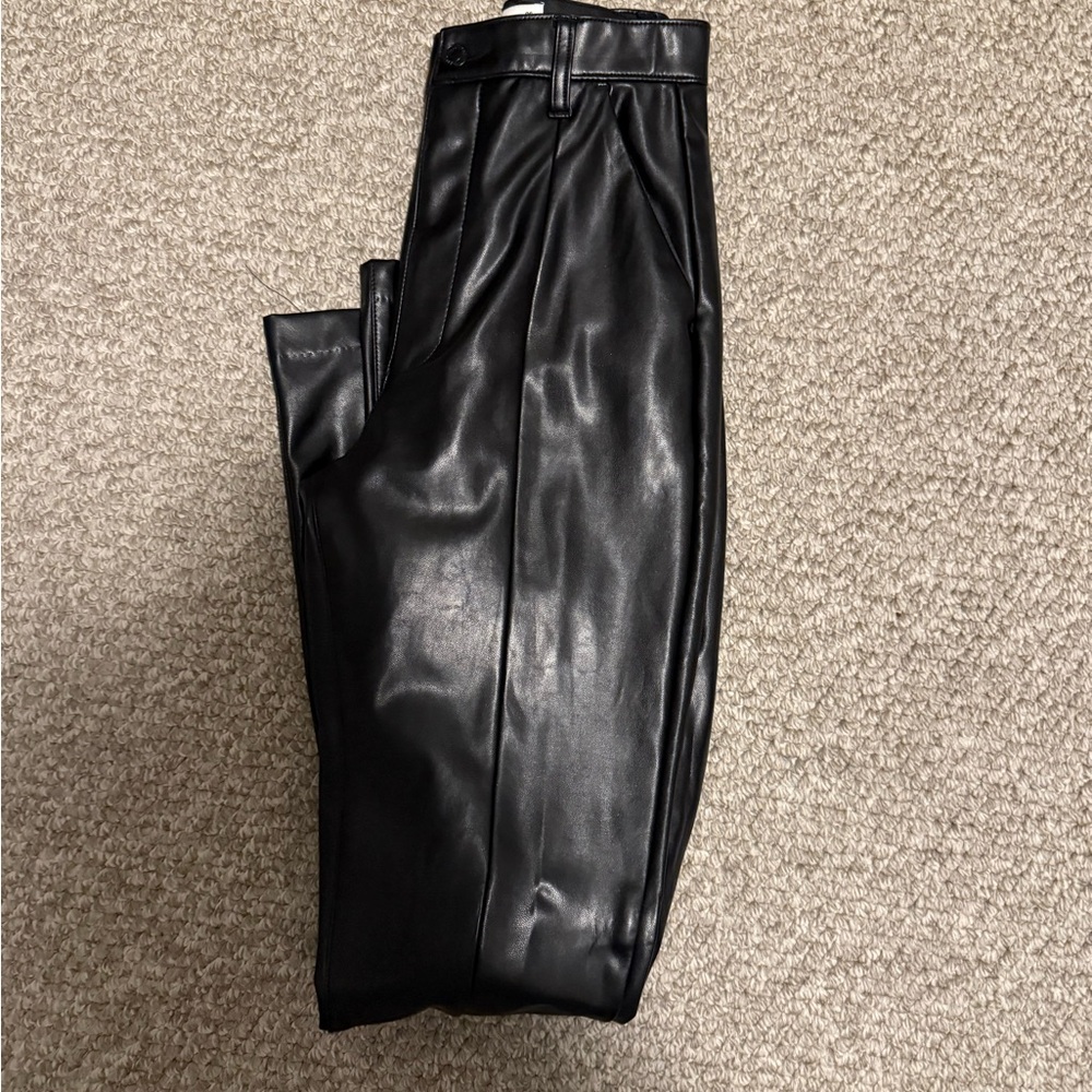 Black Abercrombie Leather Pants